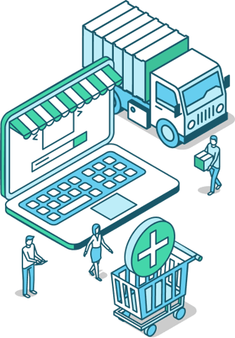 Illustration showing more than a fulfillment center