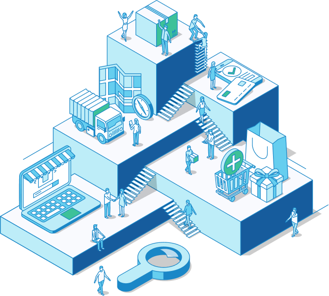 Illustration showing Scaling As a Service